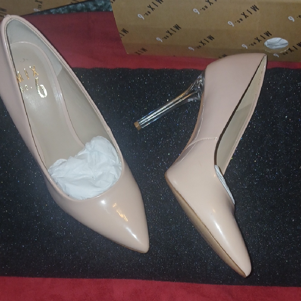 Mix No. 6 Nude Patent Heels